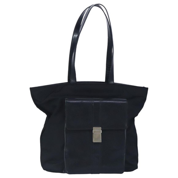 GUCCI Handbags - GUCCI Tote Bag Canvas Leather Black Silver 019 2122 0523 Auth bs19400